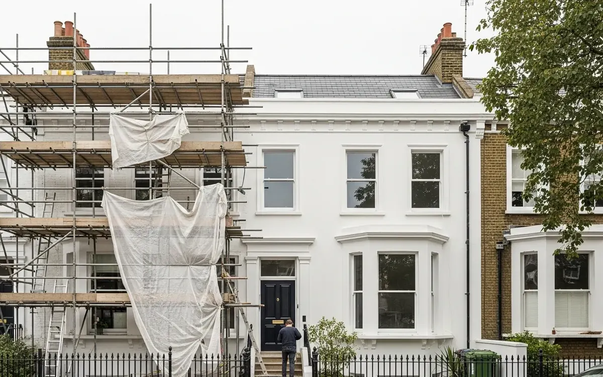 Building refurbishment project in London by City Building and Roofing Ltd
