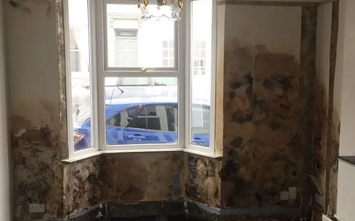 Damp proofing works on a London property by City Building and Roofing Ltd