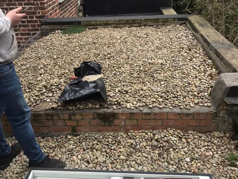 Felt roofing project London by City Building and Roofing Ltd