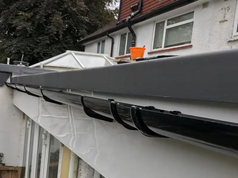 Leaky gutter repair carried out in London by City Building and Roofing Ltd