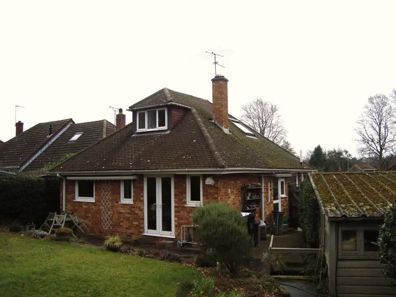 Roof refurbishment before image on a London property by City Building and Roofing Ltd
