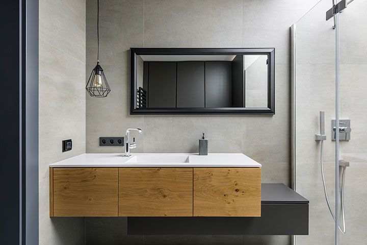 Bathroom refurbishment in progress during Kensington flat pre-sale renovation