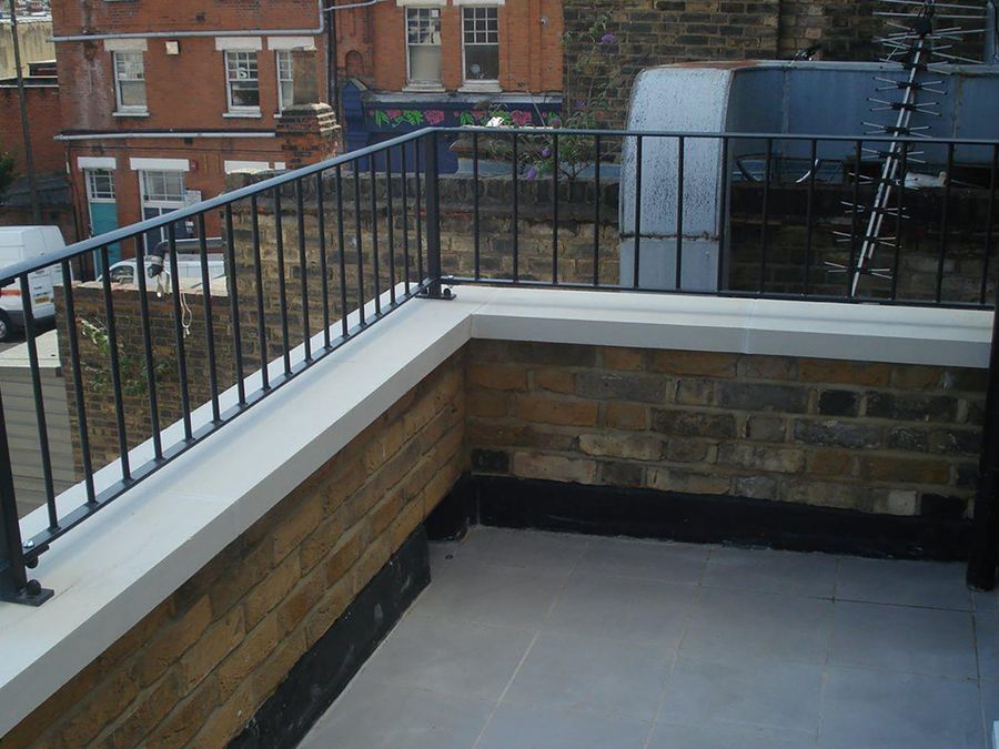 Completed roof terrace construction by City Building and Roofing Ltd in London