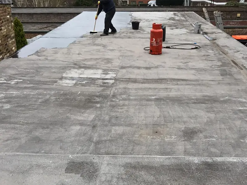 Flat roof repair and installation completed by City Building and Roofing Ltd in London
