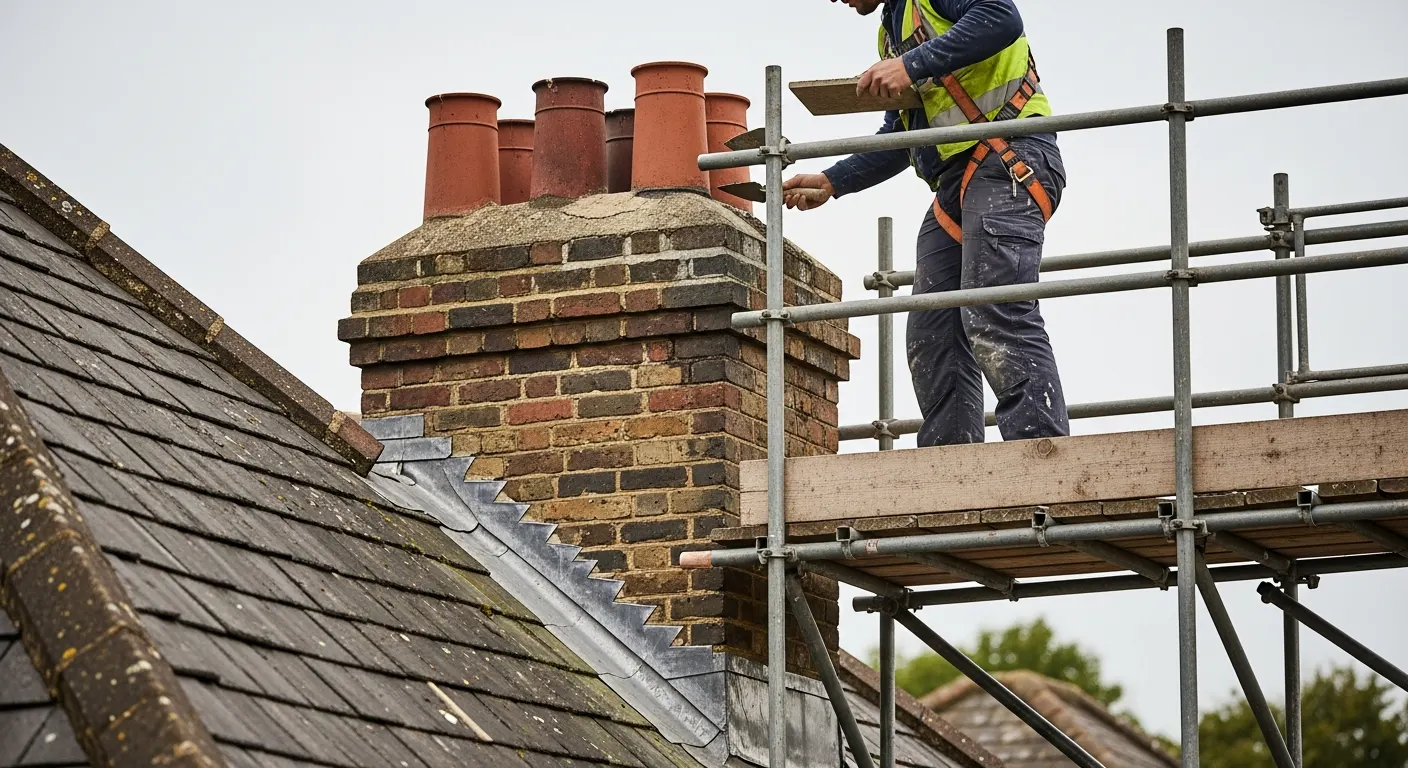 Chimney repair and repointing in London by City Building and Roofing Ltd