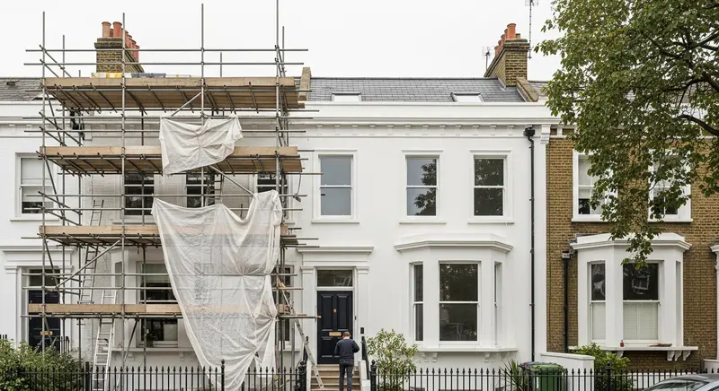 Refurbished London property exterior by City Building and Roofing Ltd